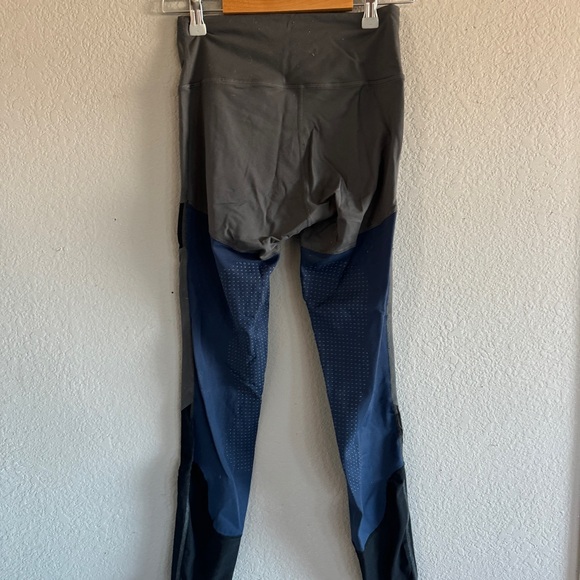 HORSEWARE FASHION RIDING TIGHTS SILICON charcoal navy XS - Picture 3 of 4